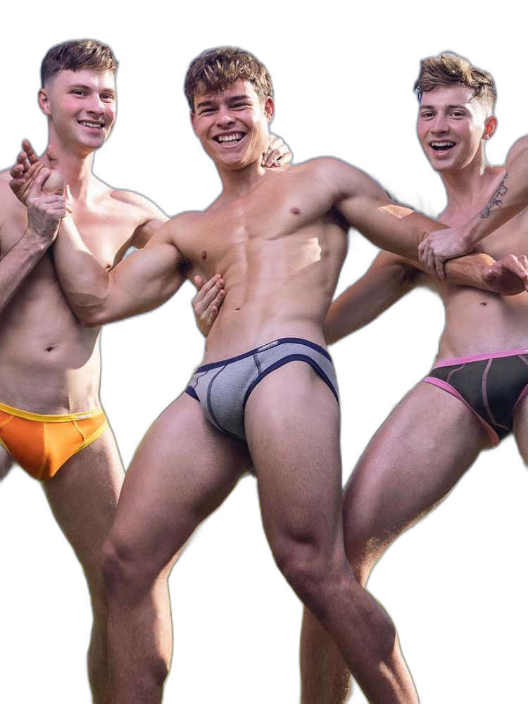 3-pack Men's Cotton 3D U-pouch Briefs
