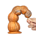 Pumpkin Anal Beads - Hands-Free Butt Plug - Soft Silicone Anal Sex Toy