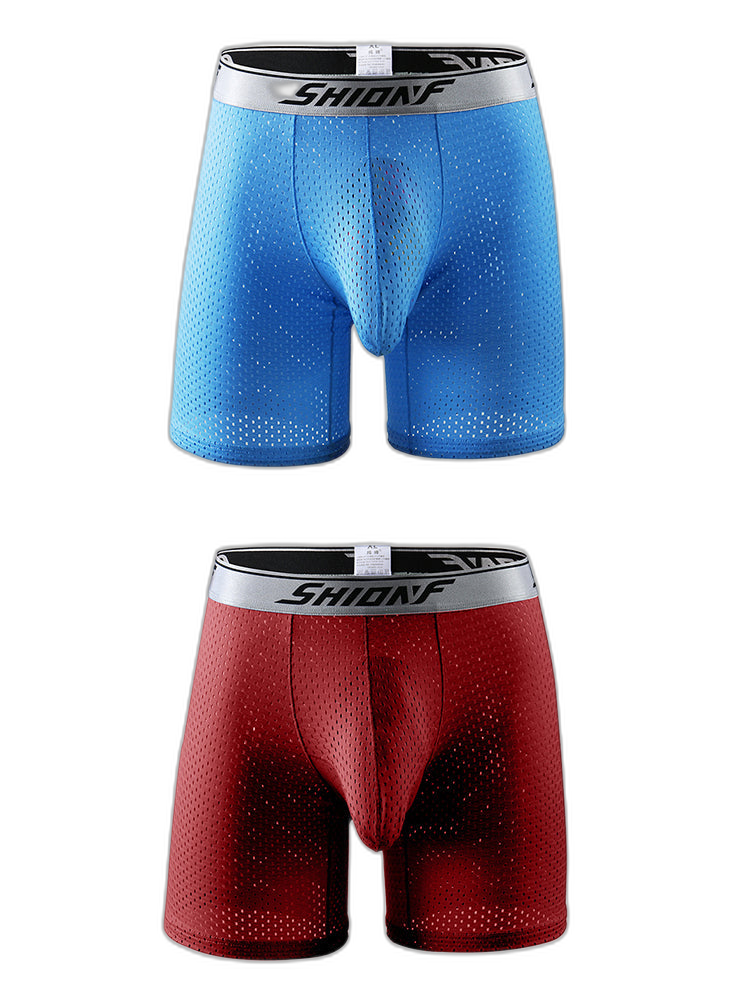 2 Pack Men’s Mesh Separate Pouch Boxers Briefs