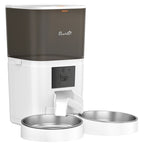 PawHut Automatic Cat Feeder for 2 Cats with HD Camera，2.4G & 5G WiFi Pet Food Dispenser 6L APP Control