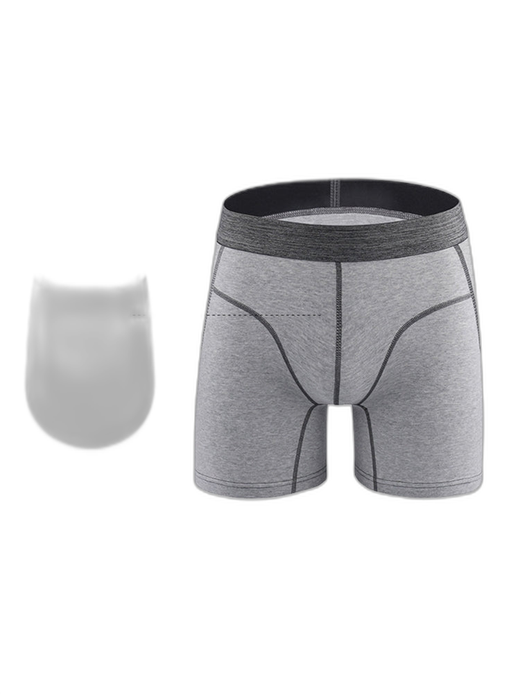 Men's Sport Anti-Chafing Cotton Boxer Briefs