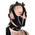 Vilain Garçon Heavy Rubber Locking Head Harness Muzzle