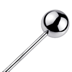 Beaded Stainless Steel Dildo – Straight Metal Rod