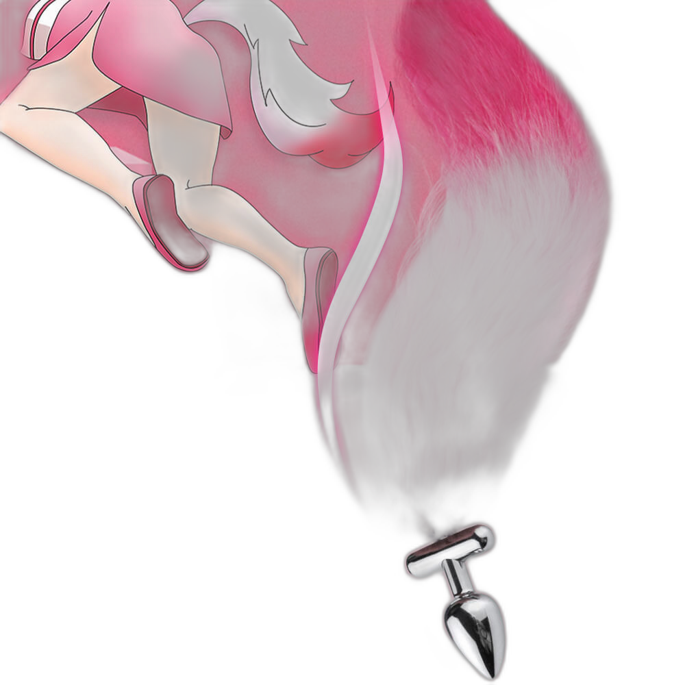 Finnick - 15 Inch Fox Tail Metal Butt Plug - Anal Sex Toy - 2 Colors
