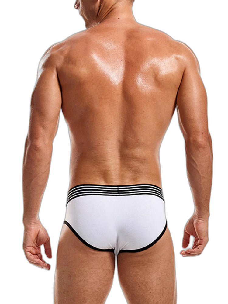 Men’s Spliced Color Pouch Briefs