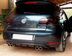 Maxton Design - REAR VALANCE VW GOLF VI WITH 2 EXHAUST HOLE