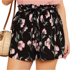 Women's printed wide-leg shorts