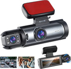 1080P WiFi Dash Cam Front & Interior Car Camera with Night Vision (32GB Included)