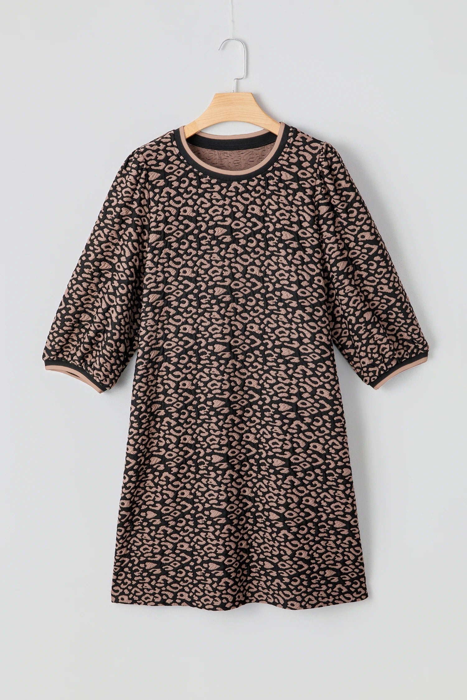 Women's Crab-patterned Printed Long-sleeve V-neck Dress