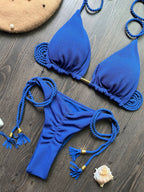 Women's Fashion Braided Rope Bikini Suit
