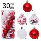 Christmas Decorations 6CM Painted PET