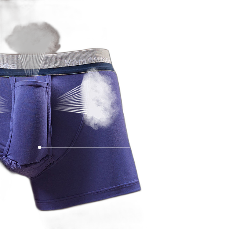 Cotton Ball Pouch Separate Men's Boxer Briefs