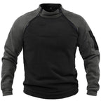Stand Collar Men's Sweater Warm And Loose Solid Color Clothing