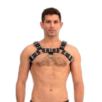 Prowler RED Leather Butch Harness Black