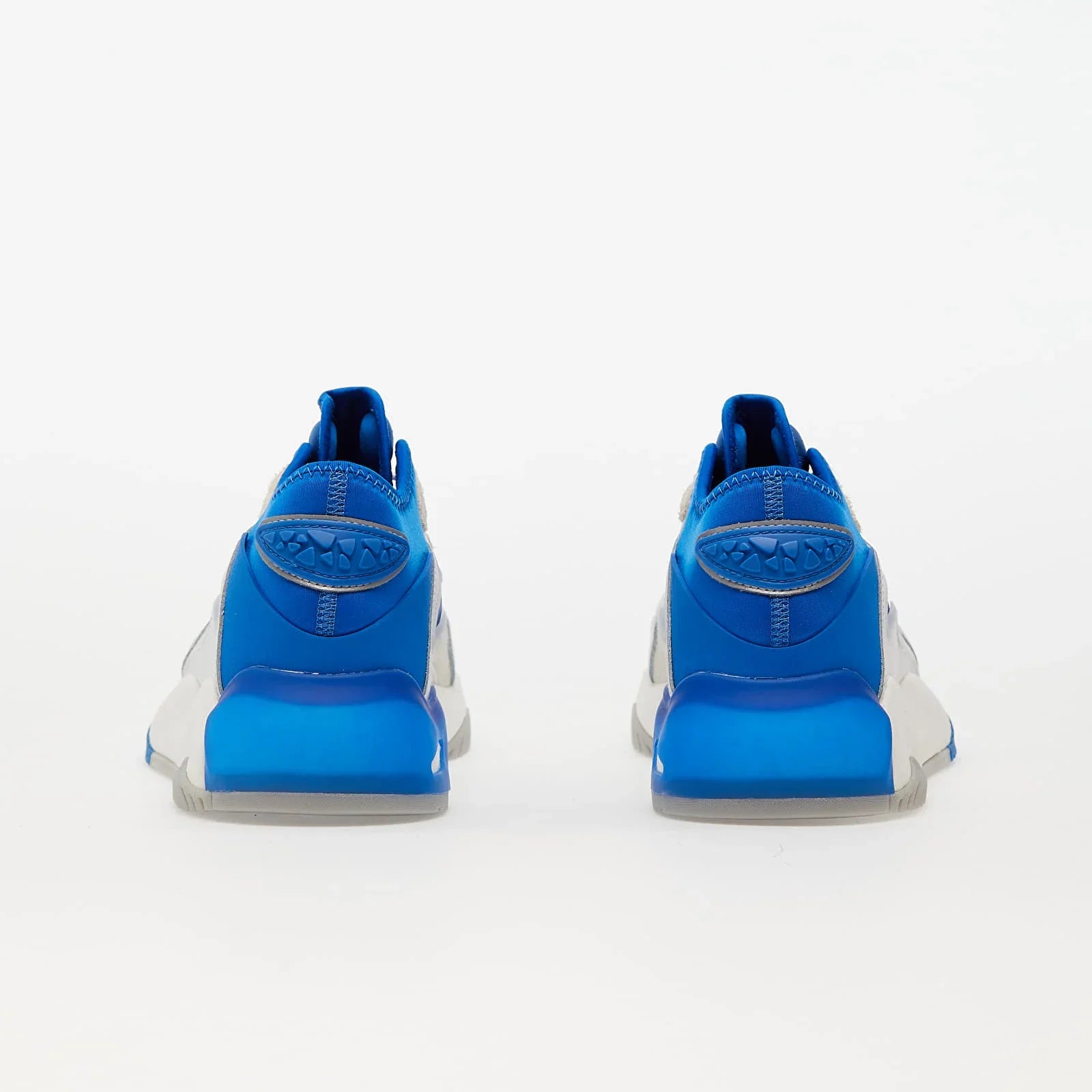 UK 8.5 Adidas Streetball II Leather Trainers – White Blue Grey