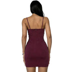 Chic Tassel Spliced Sleeveless Dress for Women