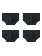 4 Pack Men's Large Pouch Separation Ice Silk Briefs