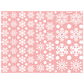 48 Christmas Snowflake Glass Decoration Stickers