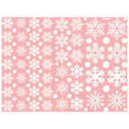 48 Christmas Snowflake Glass Decoration Stickers