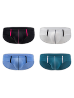 4 Pack Men’s Low-rise Breathable Mesh Briefs