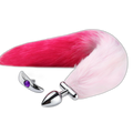 Finnick - 15 Inch Fox Tail Metal Butt Plug - Anal Sex Toy - 2 Colors