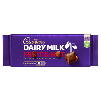 15 x Cadbury - Fruit & Nut Large Bar 180g