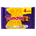 10 x Cadbury Crunchie Snacksize 4Pk 104Gm