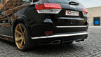 Maxton Design - CENTRAL REAR SPLITTER WITH VERTICAL BAR JEEP GRAND CHEROKEE WK2 SUMMIT (FACELIFT) (2013-2017)