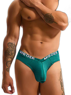 2 Pack Men's U-Pouch V-Front Low-Rise Briefs
