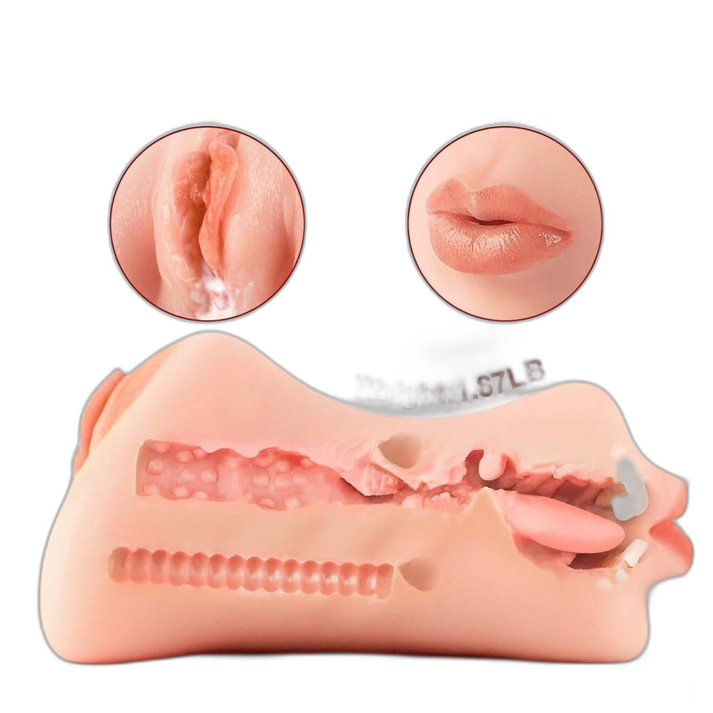 Junko Realistic Pocket Pussy - 3-in-1 Male Masturbator