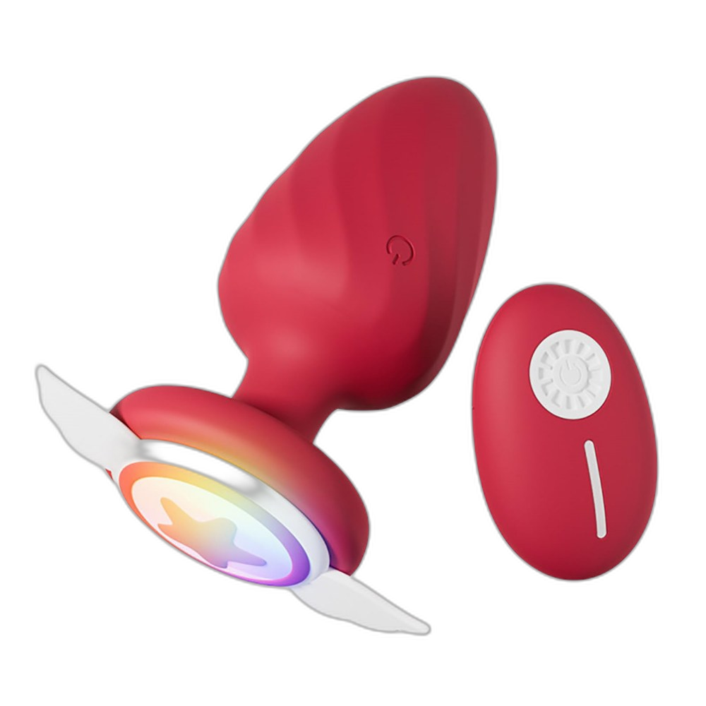 Angel - Vibrating Butt Plug - Light Up Butt Plug - 12 Frequency Anal Vibrator