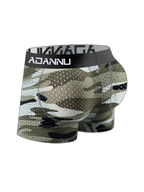 Camouflage Removable Hip Pad Boxer Briefs