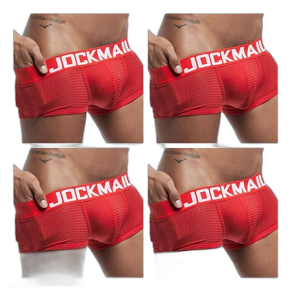 Jockmail Breathable Mesh Boxers (4 Pack)