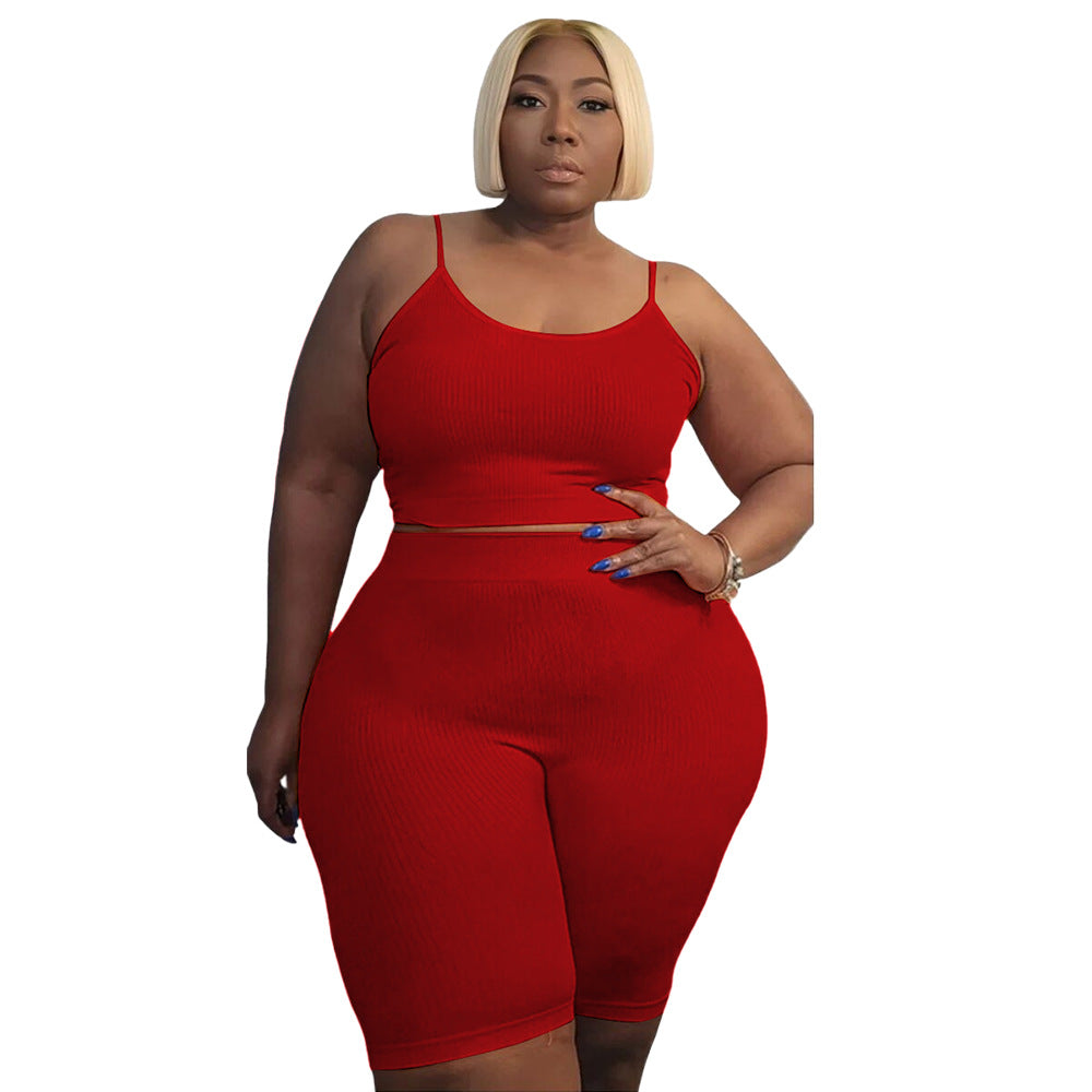 Women's Casual Top And Shorts Set