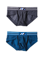 2 Pack Soft Separated Pouch Mens Briefs