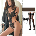 Underwear Women's Sense Sleeping Clothes Convenient Temptation Open Crotch Uniform