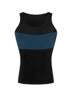 Mens Waist Body Shaper Vest T-Shirt Tank Tops