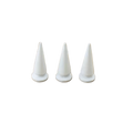 Metal Pup Hood Spikes 10 Pack White 10x24mm