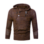 Turtleneck hooded sweater