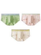 3 Pack Men's Baby Cotton High-Stretch Skin-Friendly Breathable Briefs