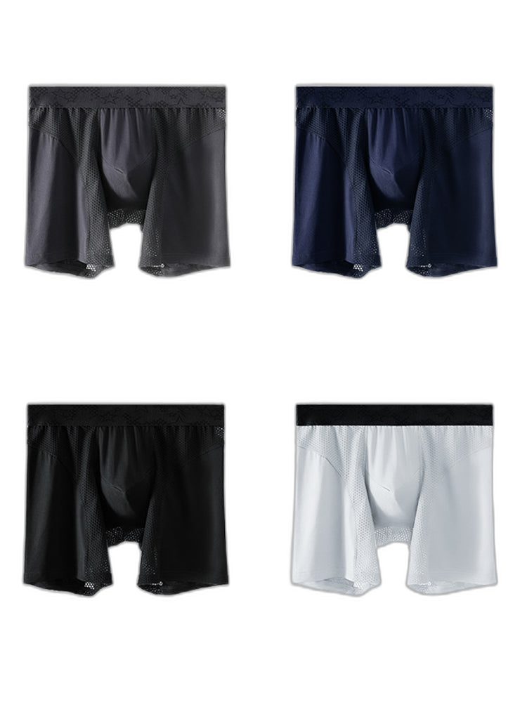 3 Pack Breathable Antibacterial Mesh Boxers Briefs