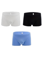 3-pack Men's Bamboo Fiber U-pouch Boxer Briefs