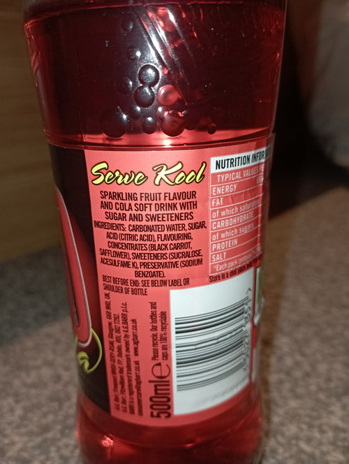 6 bottles BARR Red Kola SODA drink 500ml (A favourite in Scotland)