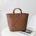 Women's Fashionable Retro Portable Large Capacity Handbag