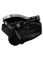 3 Pack Dual Waistband Mesh Stretch Briefs