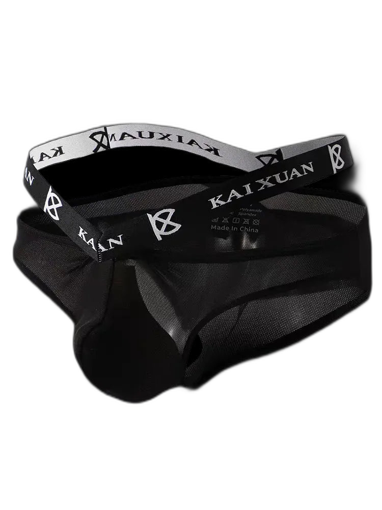 3 Pack Dual Waistband Mesh Stretch Briefs