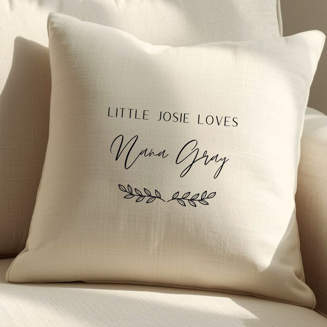 Personalised Wonderful Nan,Gran,Grandma Cushion