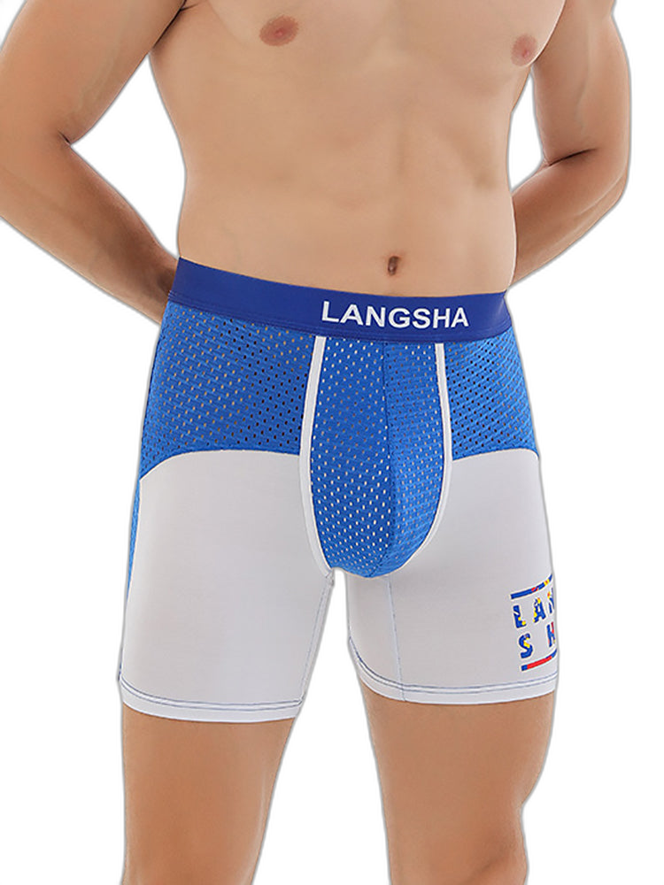 Men's Anti-Chafing Sports Boxer Briefs with Spacious Pouch
