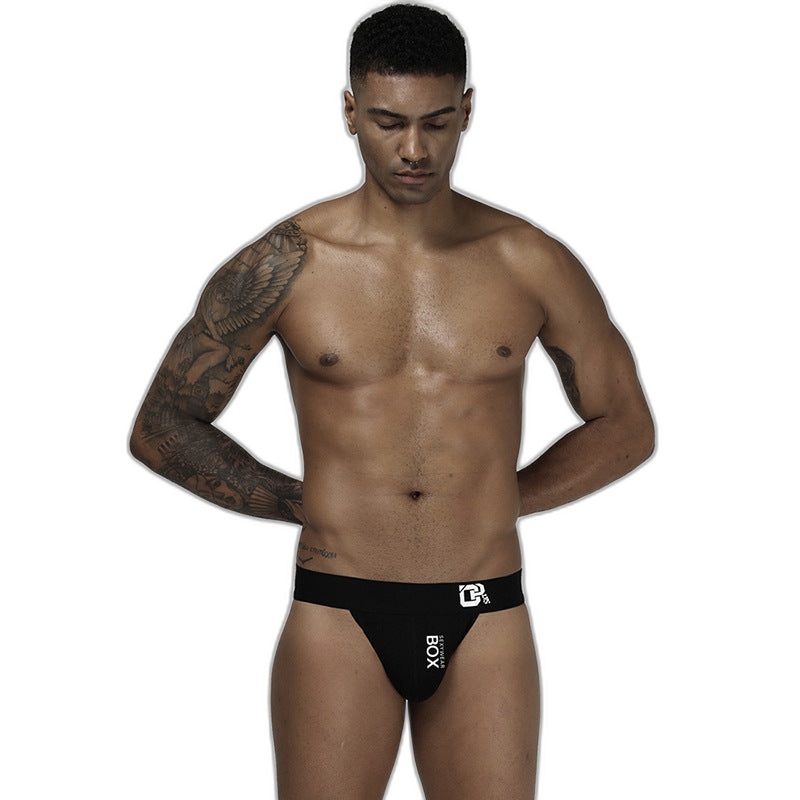 Men's Sexy Cotton Solid Thongs