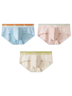 3 Pack Men's Baby Cotton High-Stretch Skin-Friendly Breathable Briefs